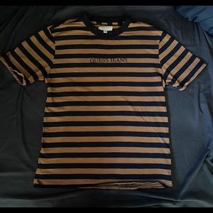 GUESS Striped Brown Shirt